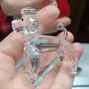 Swarovski Crystal Poodle Large Dog Figurine